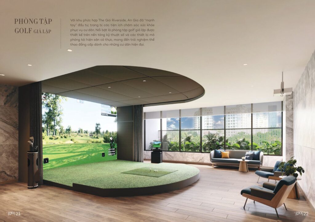 Sân Golf giả lập - The Gió Riverside An Gia Dĩ An