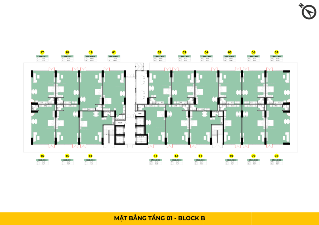 MB TẦNG 01 - BLOCK B