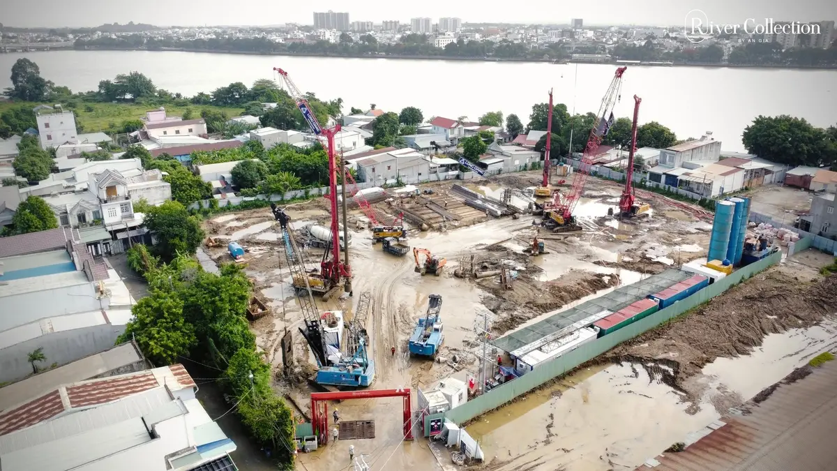 Công trường dự án tại khu vực Hóa An, Đồng Nai