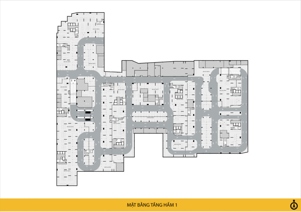 MẶT BẰNG HẦM 1